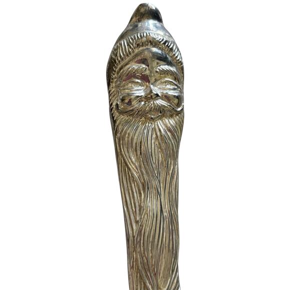 INTERNATIONAL SILVER Santa Claus Salad Serving Set Spoon Fork Christmas - Picture 3 of 5